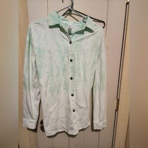 Tie dye button top